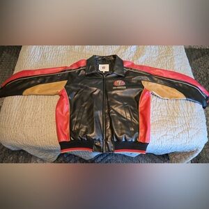 Officially Licensed NFL San Francisco 49ers Vegan Leather Jacket